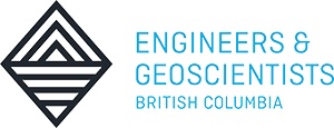 Engineers & Geoscientists of British Columbia logo.