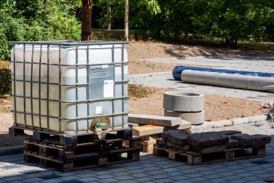 Construction sites water tank